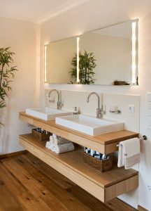 salle de bain zen moderne vasque
