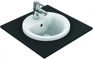 Ideal Standard CONNECT Connect lavabo à encastrer rond 380 x 165 x 380 mm,blanc (E504101)