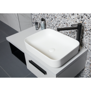 Swiss Aqua Technologies Vasque à poser Infinitio 50 x 39 x 13 cm sans trop-plein, blanc (SATINF5039M)